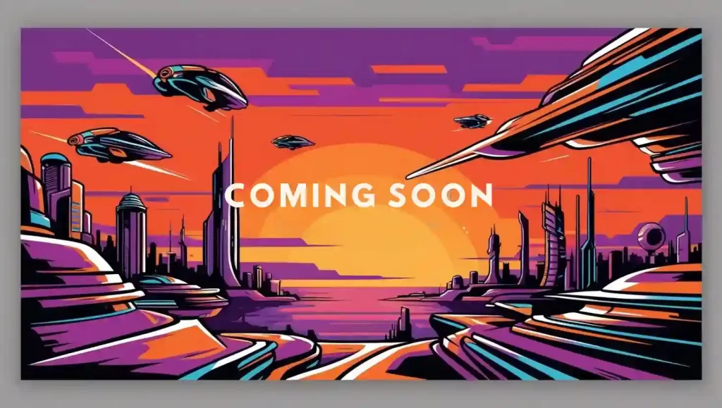 A Futuristic image of space ships -  for a coming soon page.